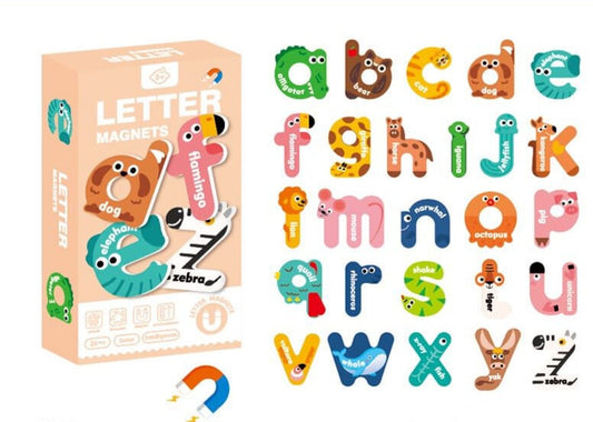 Bokstaver og figurer i magnet